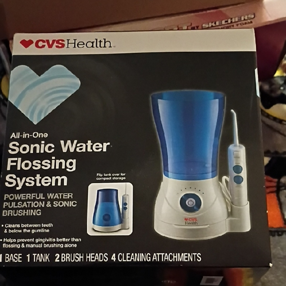 CVS Health Blue Sonic Water Flossing System